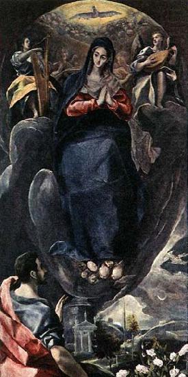 GRECO, El The Virgin of the Immaculate Conception and St John china oil painting image